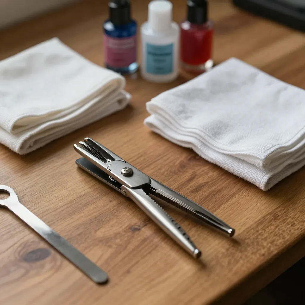 Work desk prepared for instrument notes