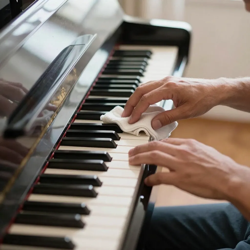 Instrument cleaning preparation on a work surface